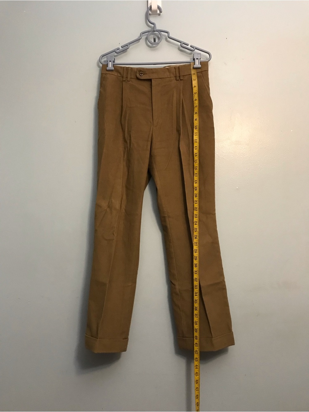 Barbour Men's Pleated Chino Pants in Camel Brown - Picture 11 of 11